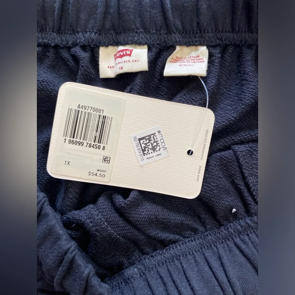 Levi’s NWT Black Fleece Jogger Sweatpants Men’s Plus Size 1X Drawstring